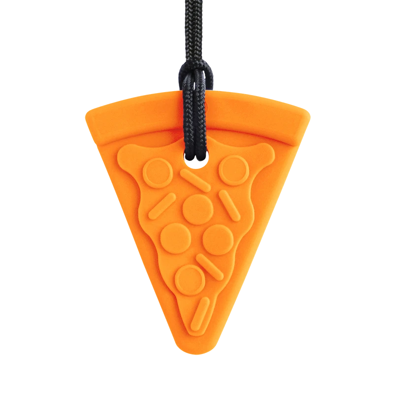 ARK Tyggehalskæde Pizza Chew-Orange (hård)