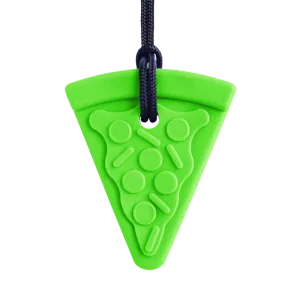 ARK Tyggehalskæde Pizza Chew-Limegrøn (medium)