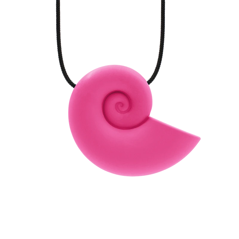 ARK Tyggehalskæde Seashell-Hot pink (medium)