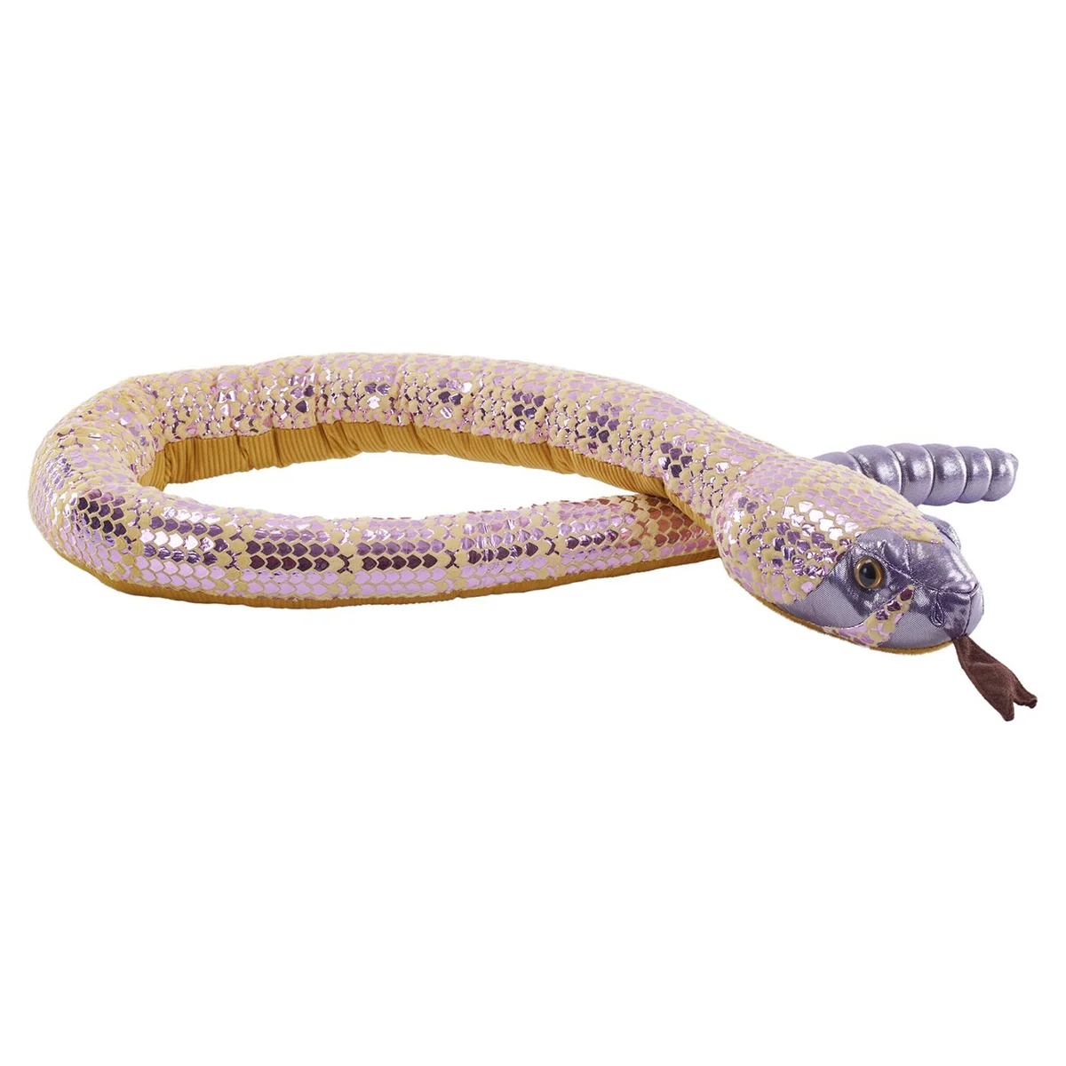 Stofslange med diamanteffekt - lilla 808228
