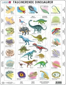 Larsen Puslespil - Lær om dinosaurer, 35 brikker LA12502