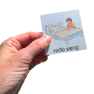 Abcleg Piktogrammer - Min hverdag, 170 kort 7 x 7 cm