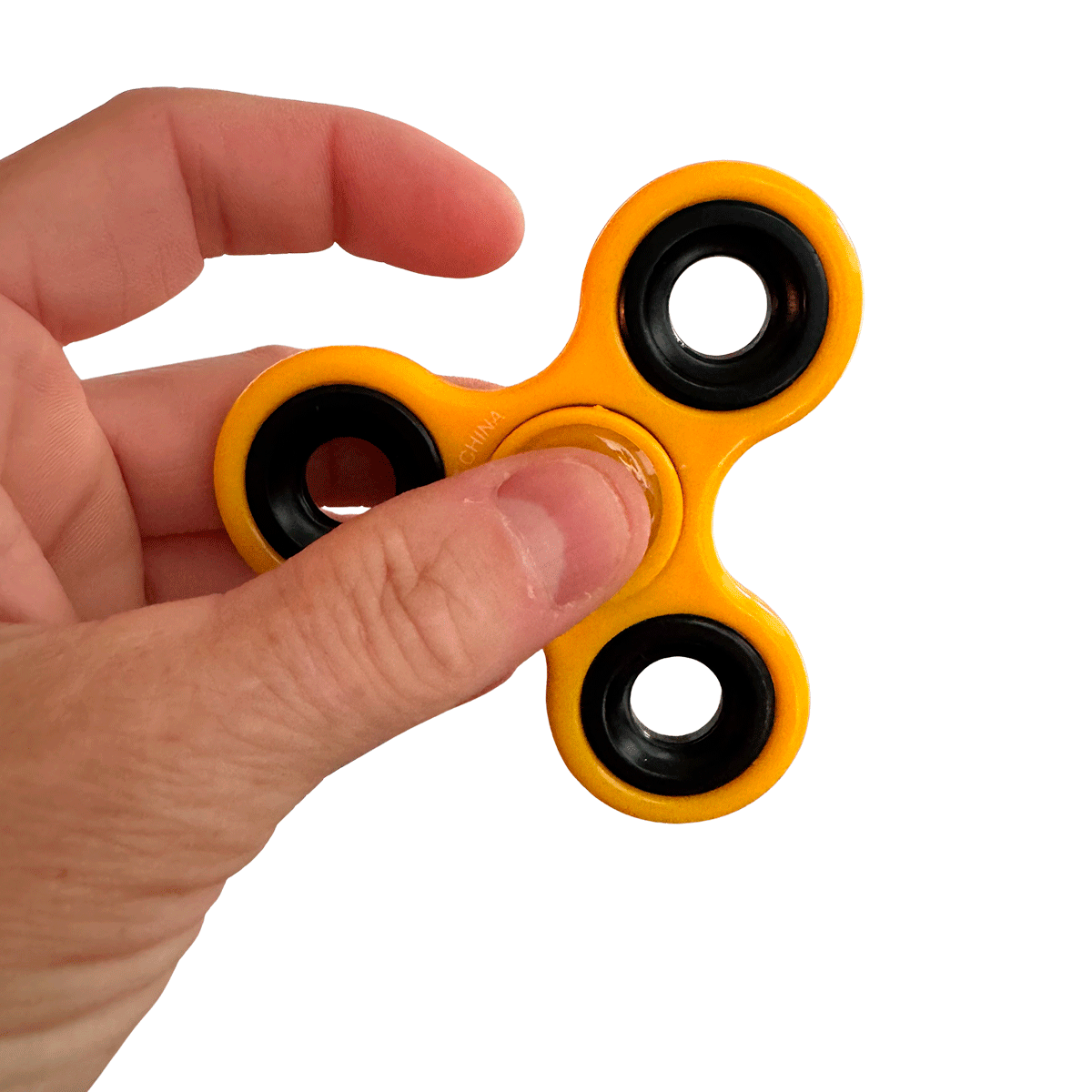 Fidget Spinner PRO Gul Ø 7 cm.