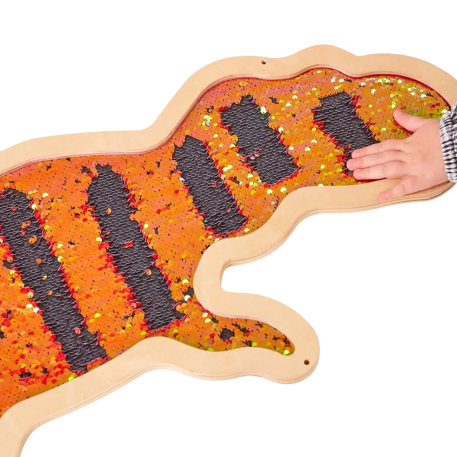 Vægpanel m. pailletter - Dinosaurer, 3 stk