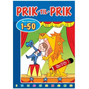 Bolden Malebog - Prik til prik, 1-50 (cirkus)