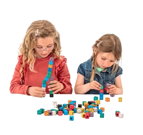 Cubes i 10 farver - 2 x 2 cm. - 100 stk.