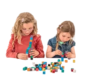 Cubes i 10 farver - 2 x 2 cm. - 100 stk.