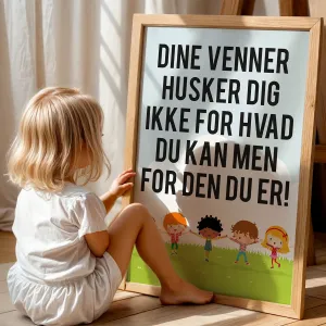 Abcleg Plakat - Vi er venner A3