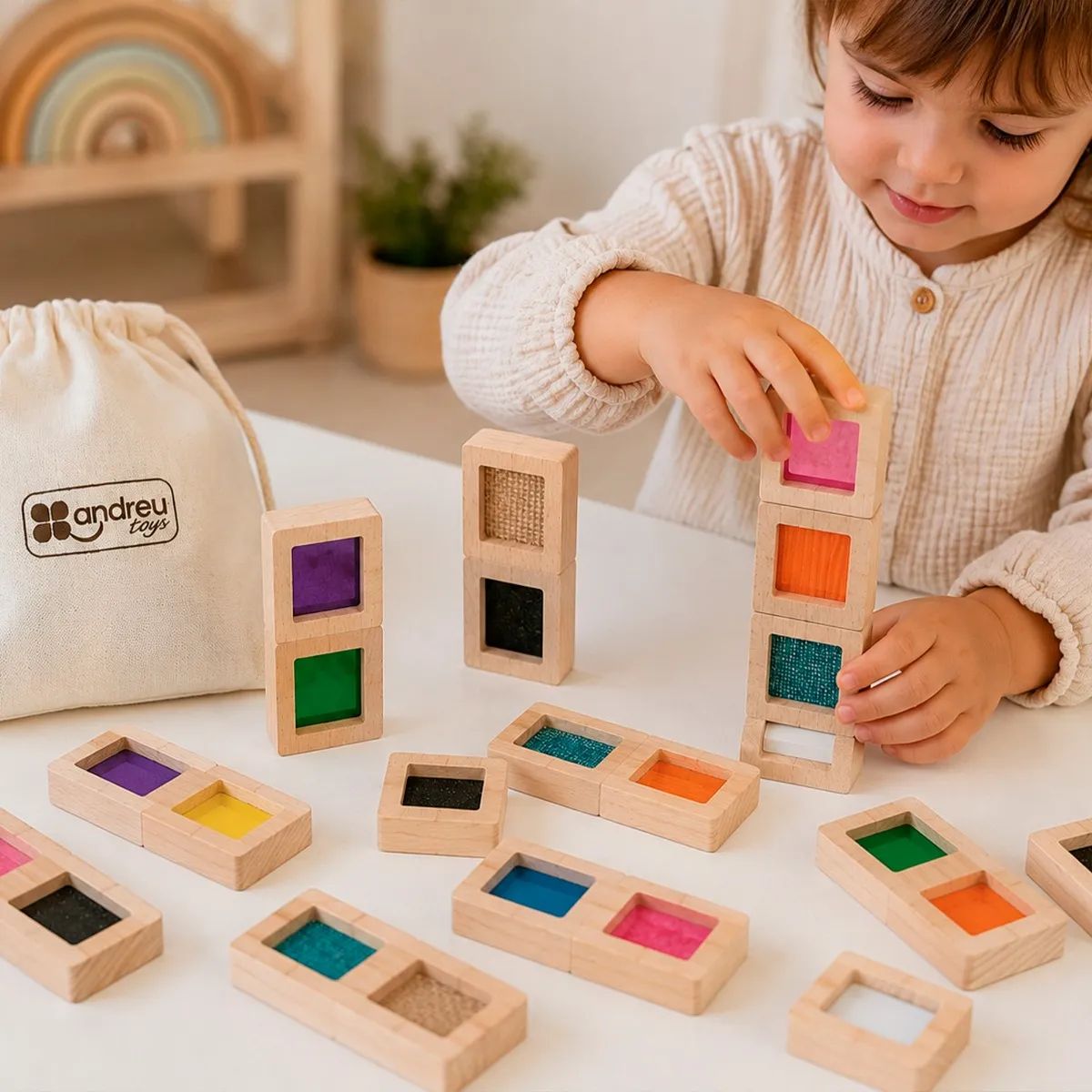 Taktil domino – sensorisk domino med teksturer
