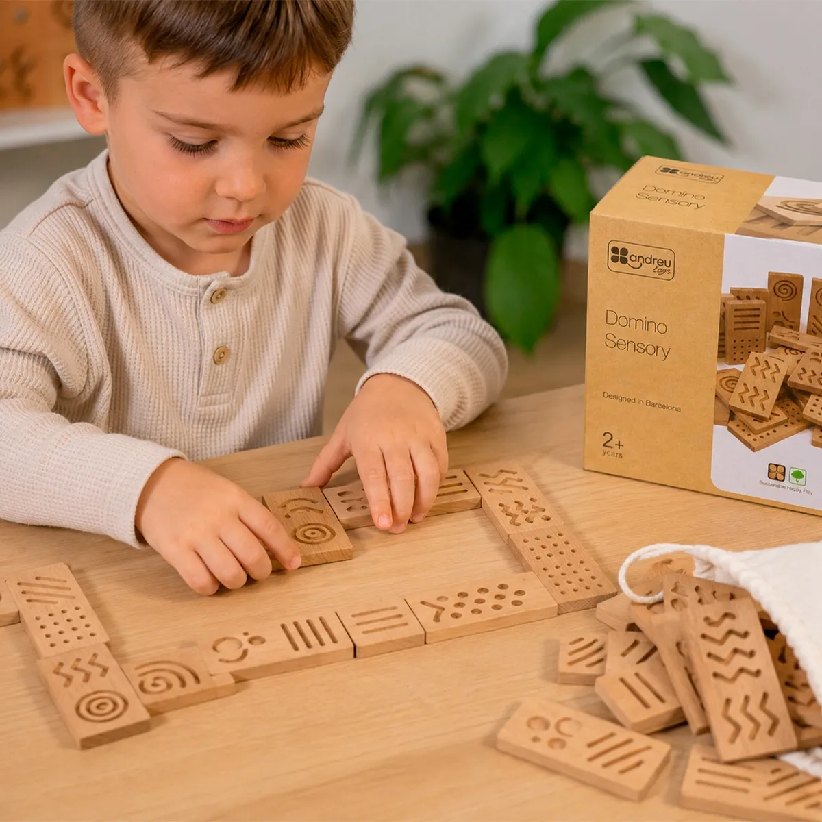 Sensorisk Domino – lær med følesansen