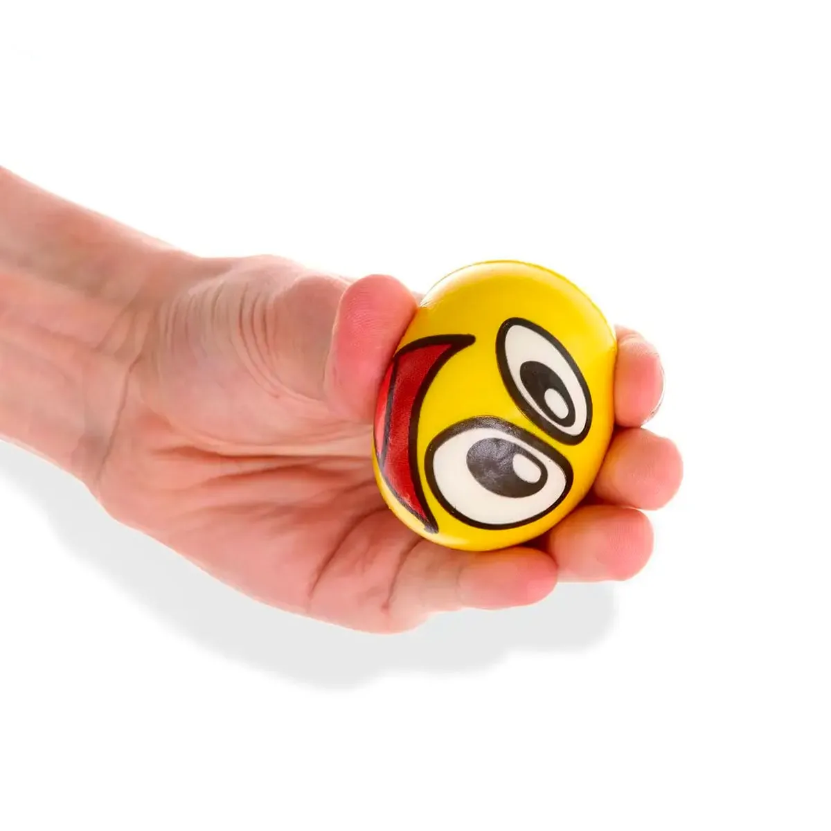 Emoji Stressbold Ø 6 cm. Assorteret 1 stk.