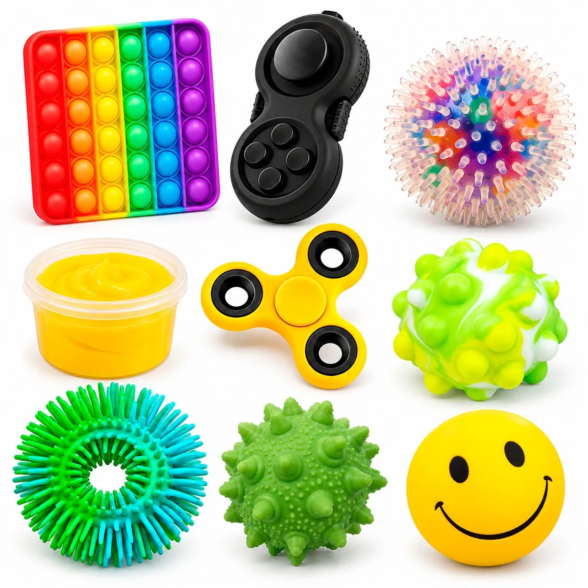 Fidgetkasse 3 - 9 stk. fidgets