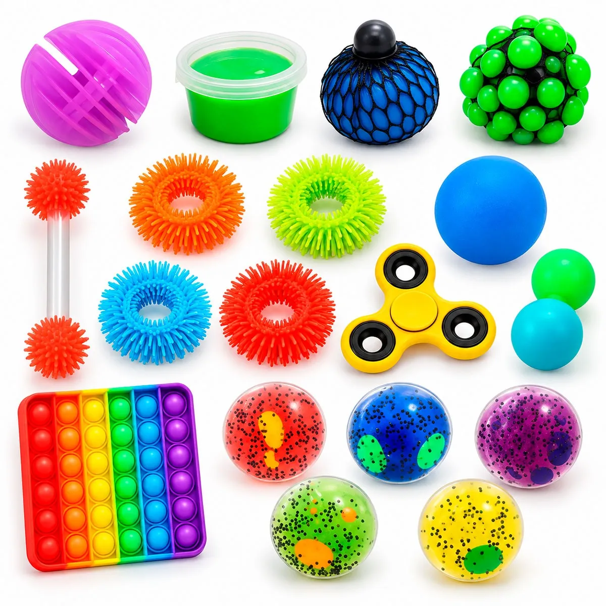 Fidgetkasse 1 - 16 stk. fidgets