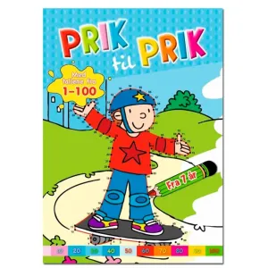 Bolden aktivitetshæfte Prik til Prik med tallene fra 1-100