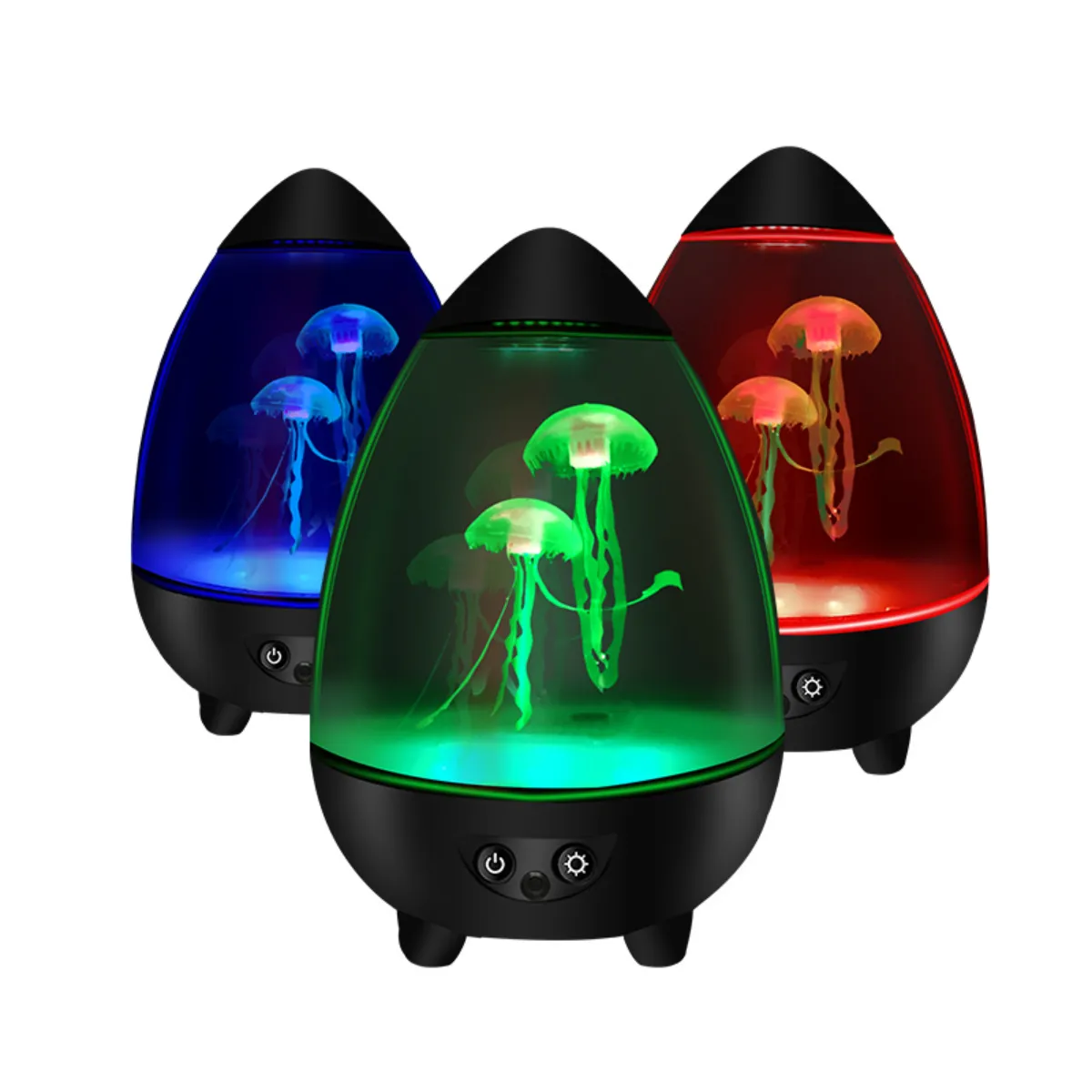 LED Lava Lampe med vandmænd