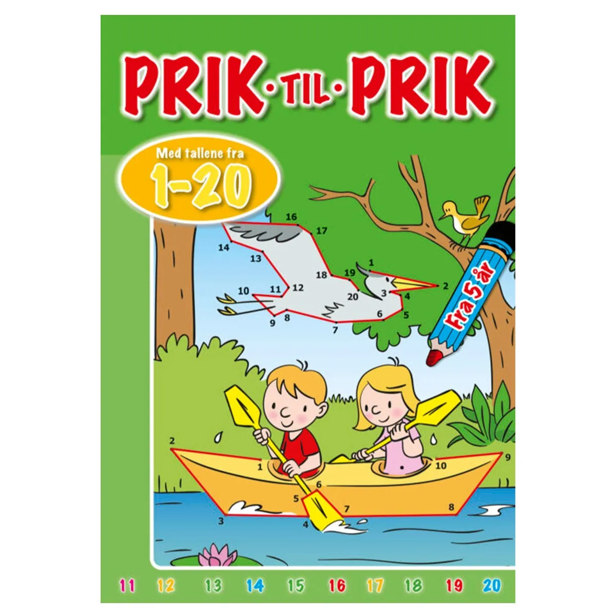 Bolden Malebog - Prik til Prik med tallene fra 1-20 4-9788772056654
