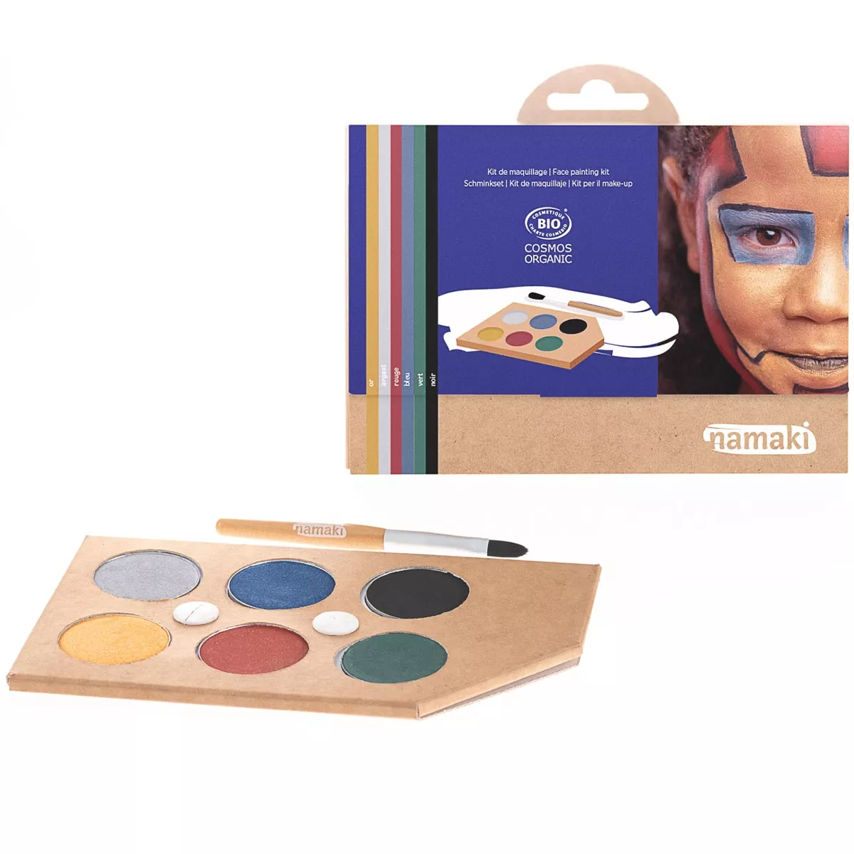 Namaki Ansigtsmaling Økologisk - 6 farver - Intergalaktisk NAM110097