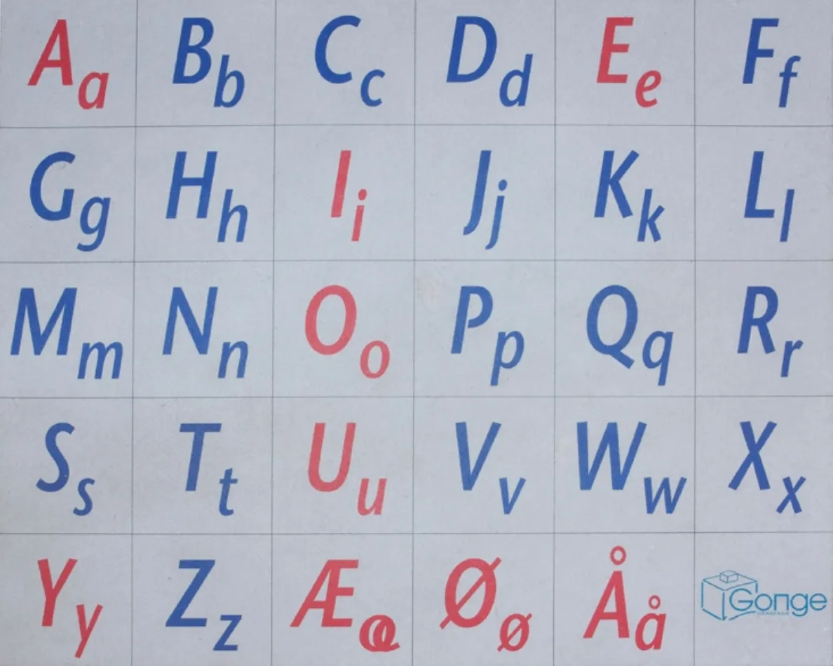 Gonge Læringstæppe - Bogstaver 15-780019