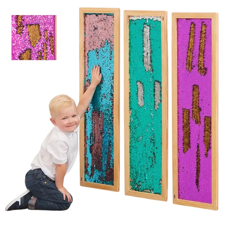 Vægpanel m. pailletter - Lilla/Guld, 1 stk EY11105