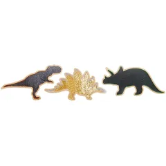 Vægpanel m. pailletter - Dinosaurer, 3 stk EY11049