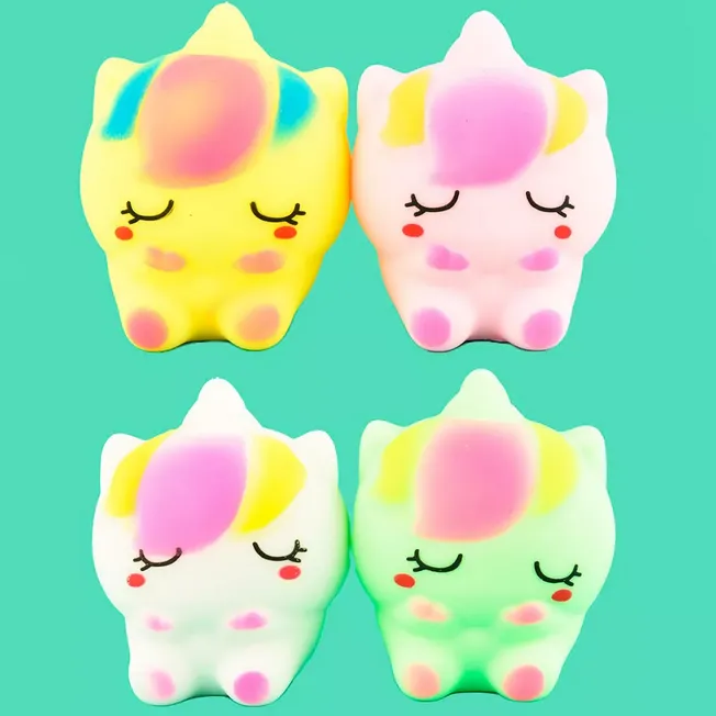 Klemmedyr Enhjørning - Ø 10 cm.-Gul 54162-Gul