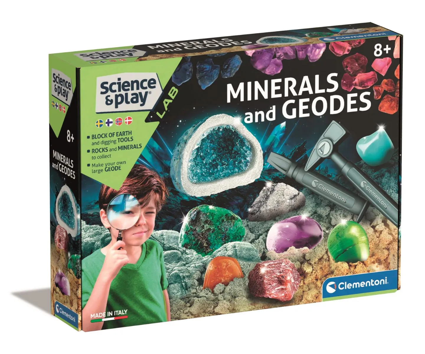 Clementoni Science & Play – Mineraler og Geodes I-78828