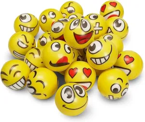Emoji Stressbold Ø 6 cm. Assorteret 1 stk. PT199