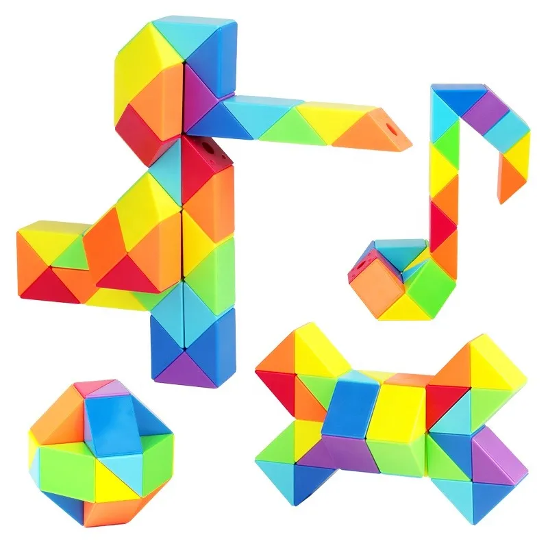 Magisk Regnbuefarvet Fidget Slange X-621211