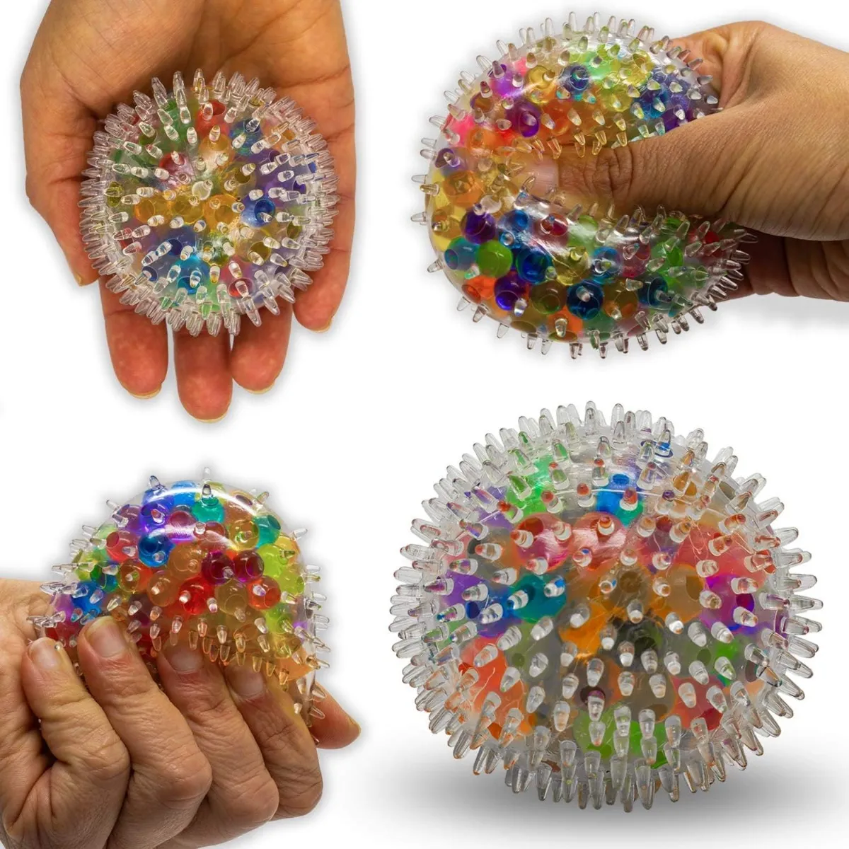 Stressbold med farverige vandperler X-005361