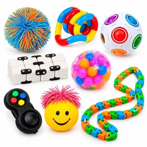 Fidgetkasse 2 - 8 stk. fidgets X-004778