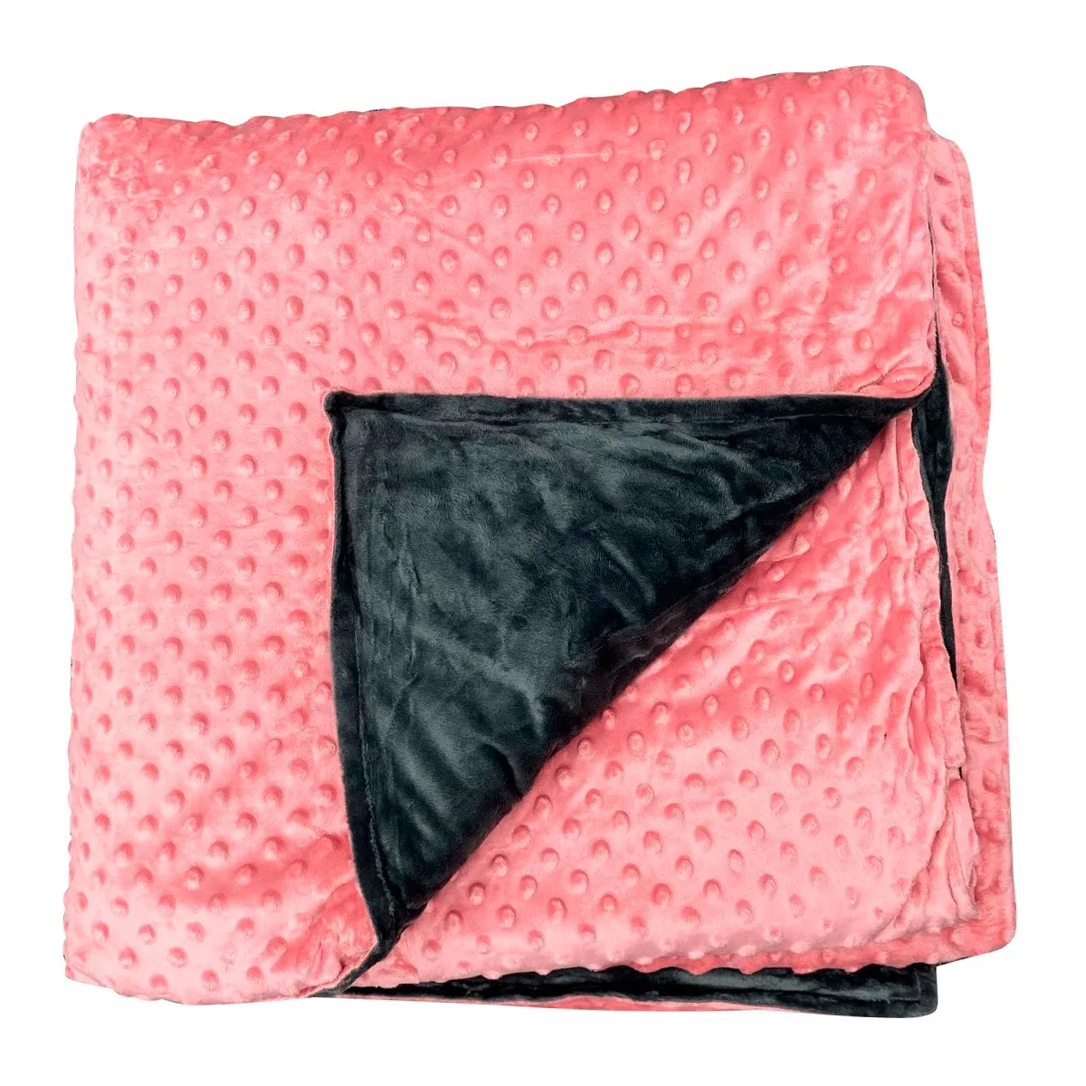 Tyngdetæppe pink/grå 5 kg - 150 x 200 cm. X-005005