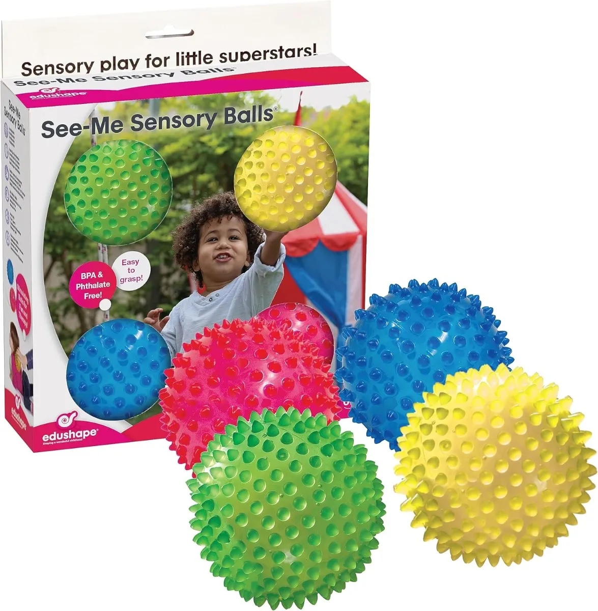 Edushape Sansebold See-Me 10 cm - 4 stk E705173-1