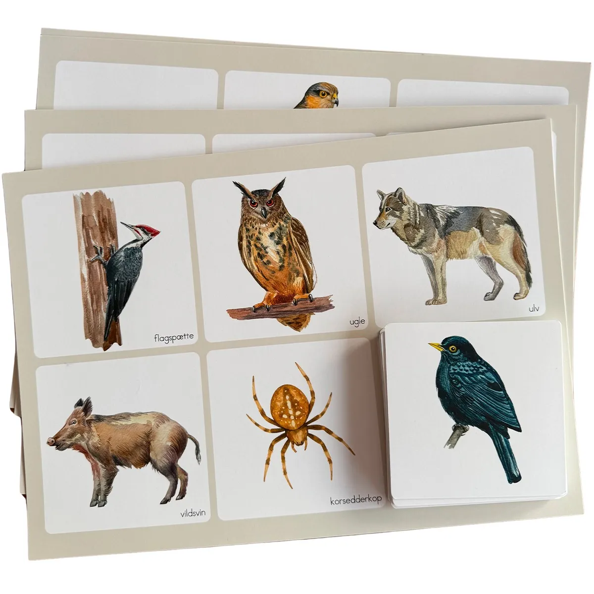 ABCLeg Billedlotteri - Skovens dyr 99-BilSkovensdyr