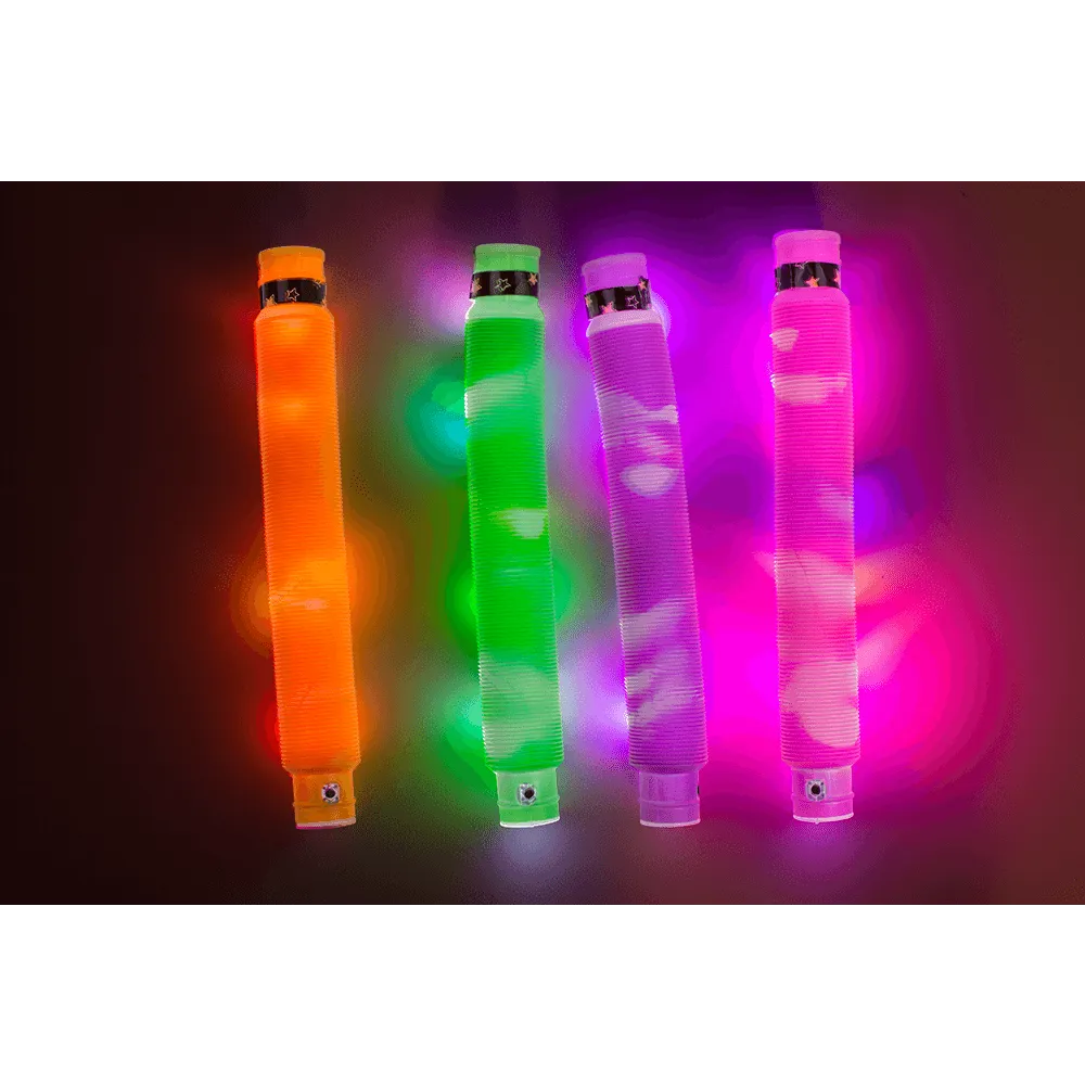Pop Tube med LED, ca. 20 cm 1 stk. assorteret X-811471065