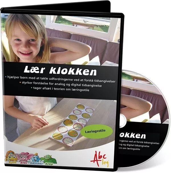 Abcleg Læringskit - Lær klokken med øjne, ører, hænder og krop 99-1766