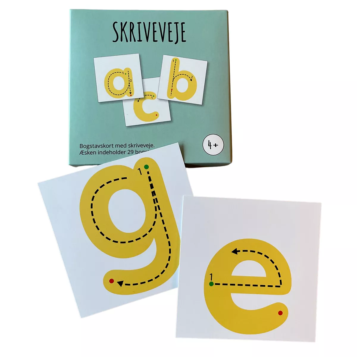 Lærekort - Kæmpe bogstaver med skriveveje 99-500093