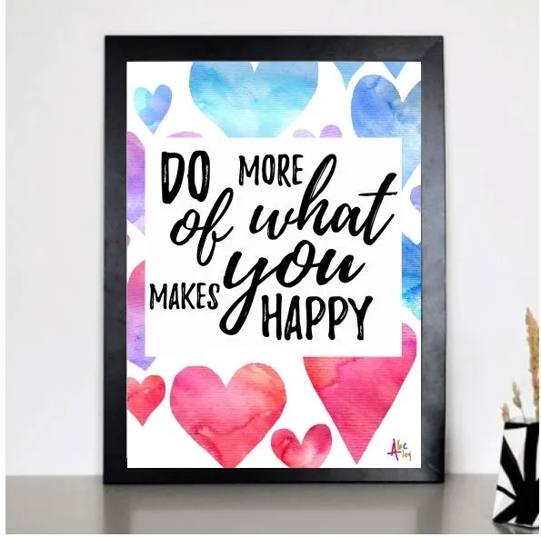 Abcleg Plakat - Do what makes you happy A3 99-500765