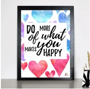 Abcleg Plakat - Do what makes you happy A3 99-500765