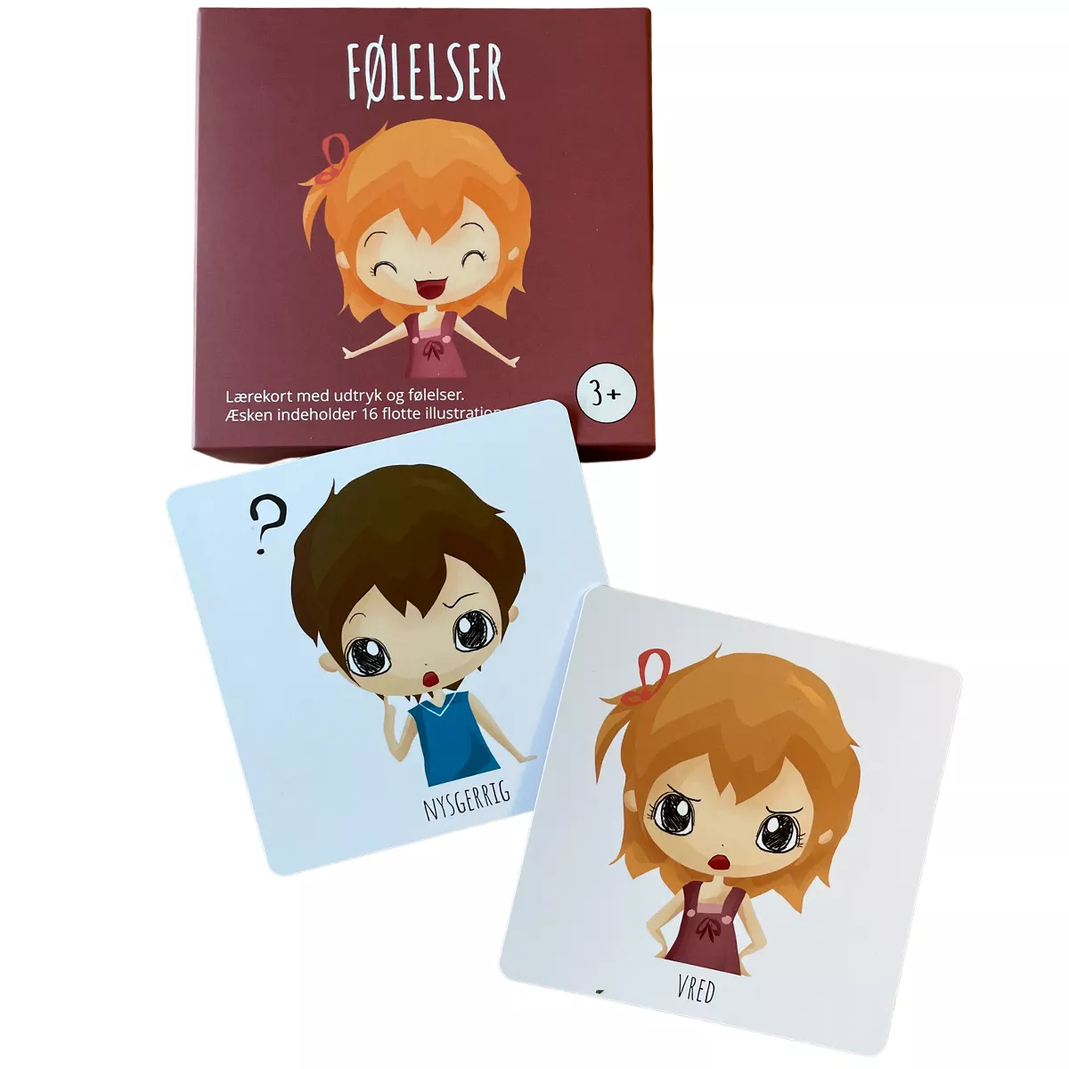 Abcleg Lærekort - Ansigtsudtryk og følelser 99-500314