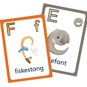 Abcleg Bogstavkort - Store og små bogstaver A4 99-500208