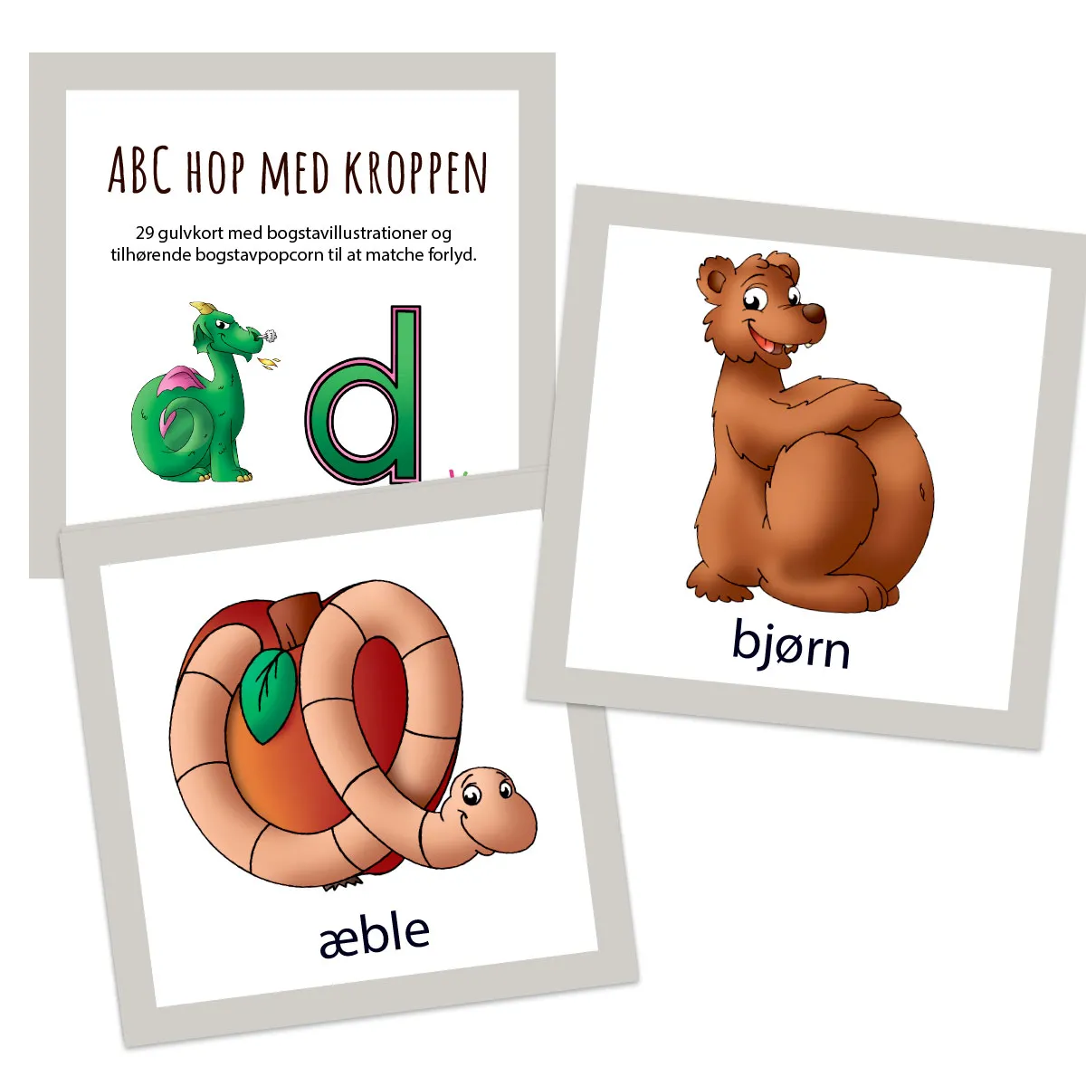 Abcleg Gulvspil - ABC Hop Lær bogstaver med kroppen 99-500178