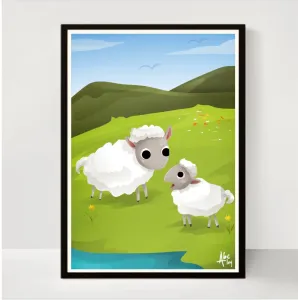 Abcleg Plakat - Mæh siger det lille lam A3 99-500468