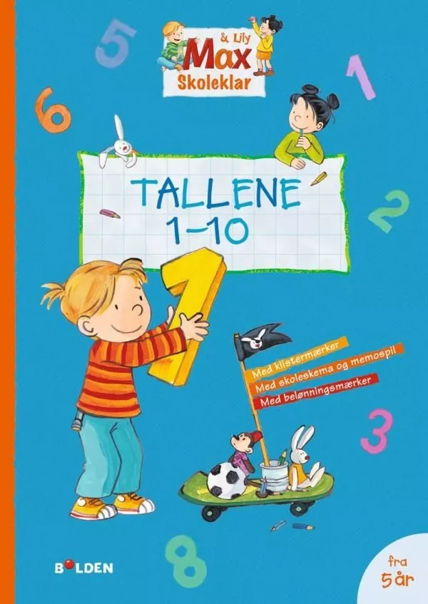 Bolden Opgavebog - Max skoleklar, Tallene 1-10 4-9788771064452
