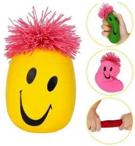Anti-stressbold med ansigter Ø 6 cm. Assorteret 55-54821