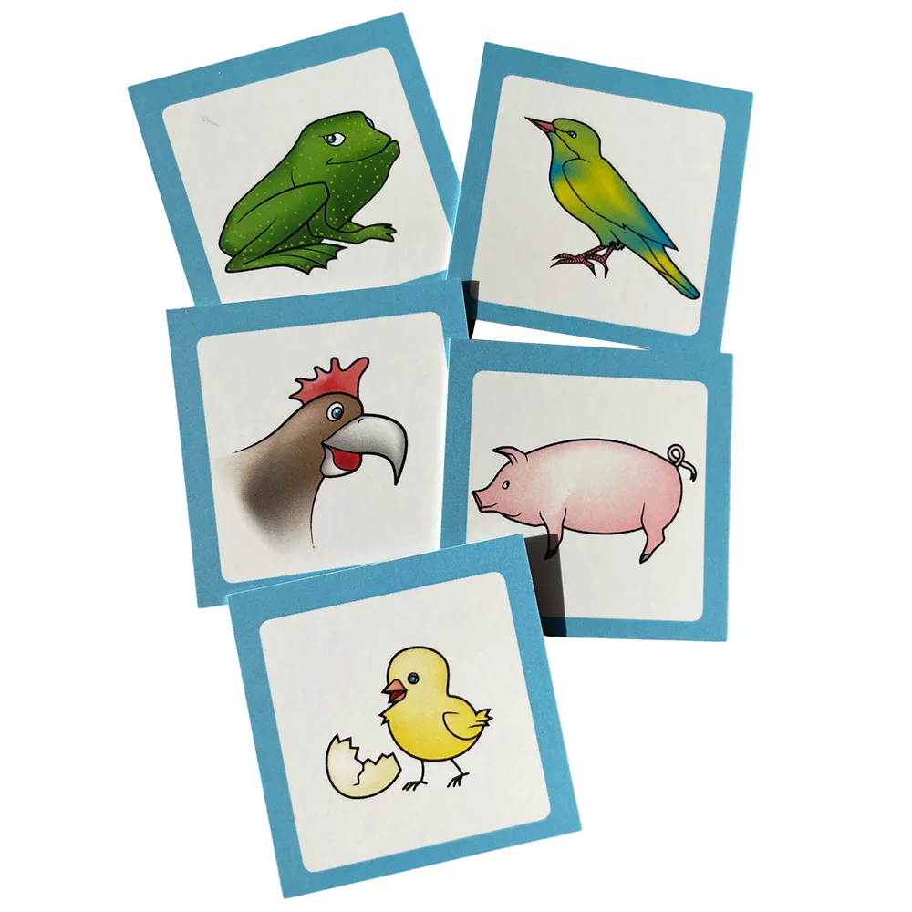 Abcleg Læringskort - Kort til interaktiv væg, danske dyr 99-kortdyr