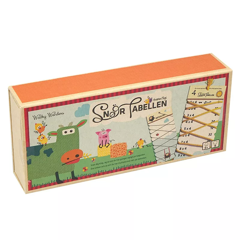 Wacky Wonders Læringsspil - Snør Tabellen 2-10 6354