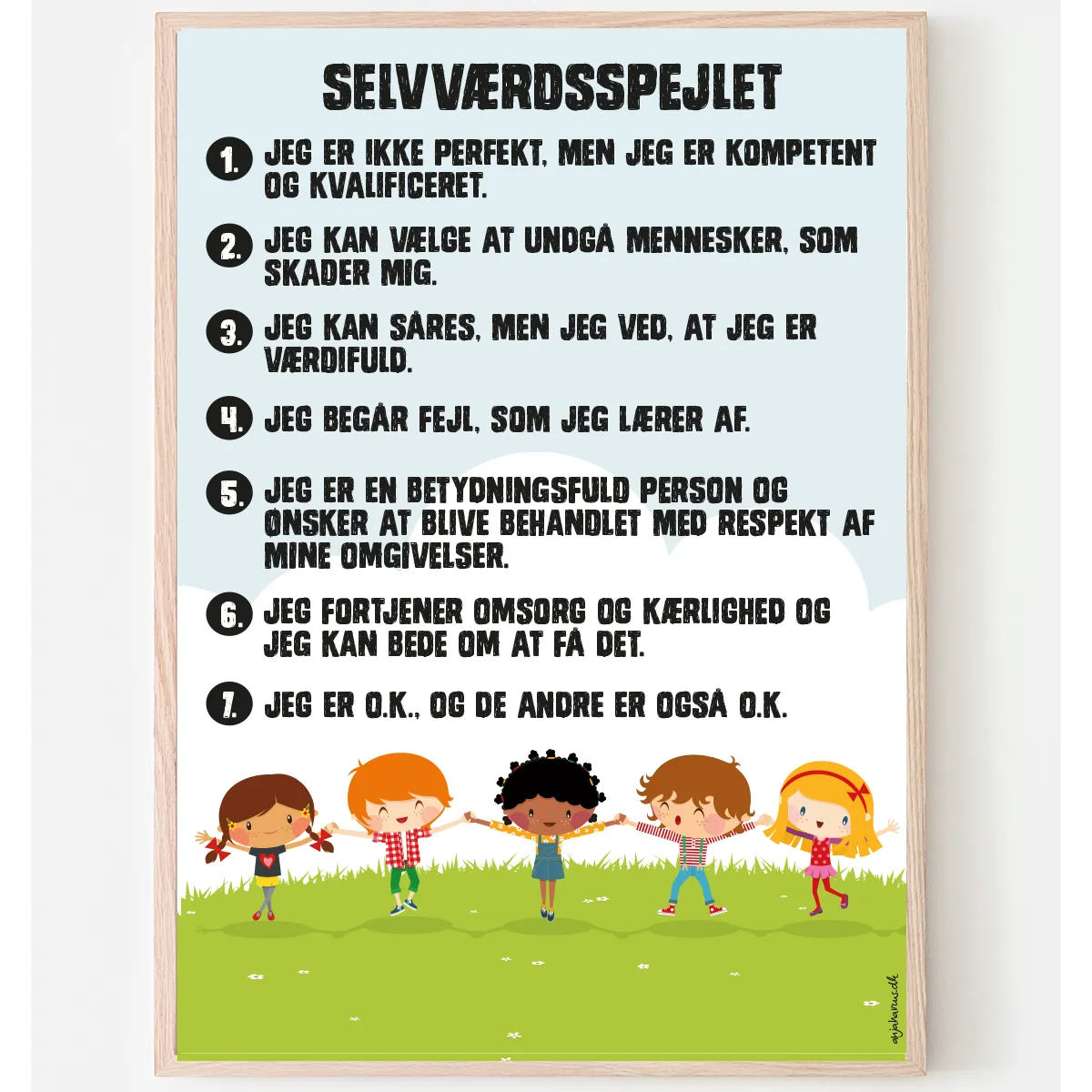 Abcleg Plakat - Selvværdsspejlet A3 99-500246