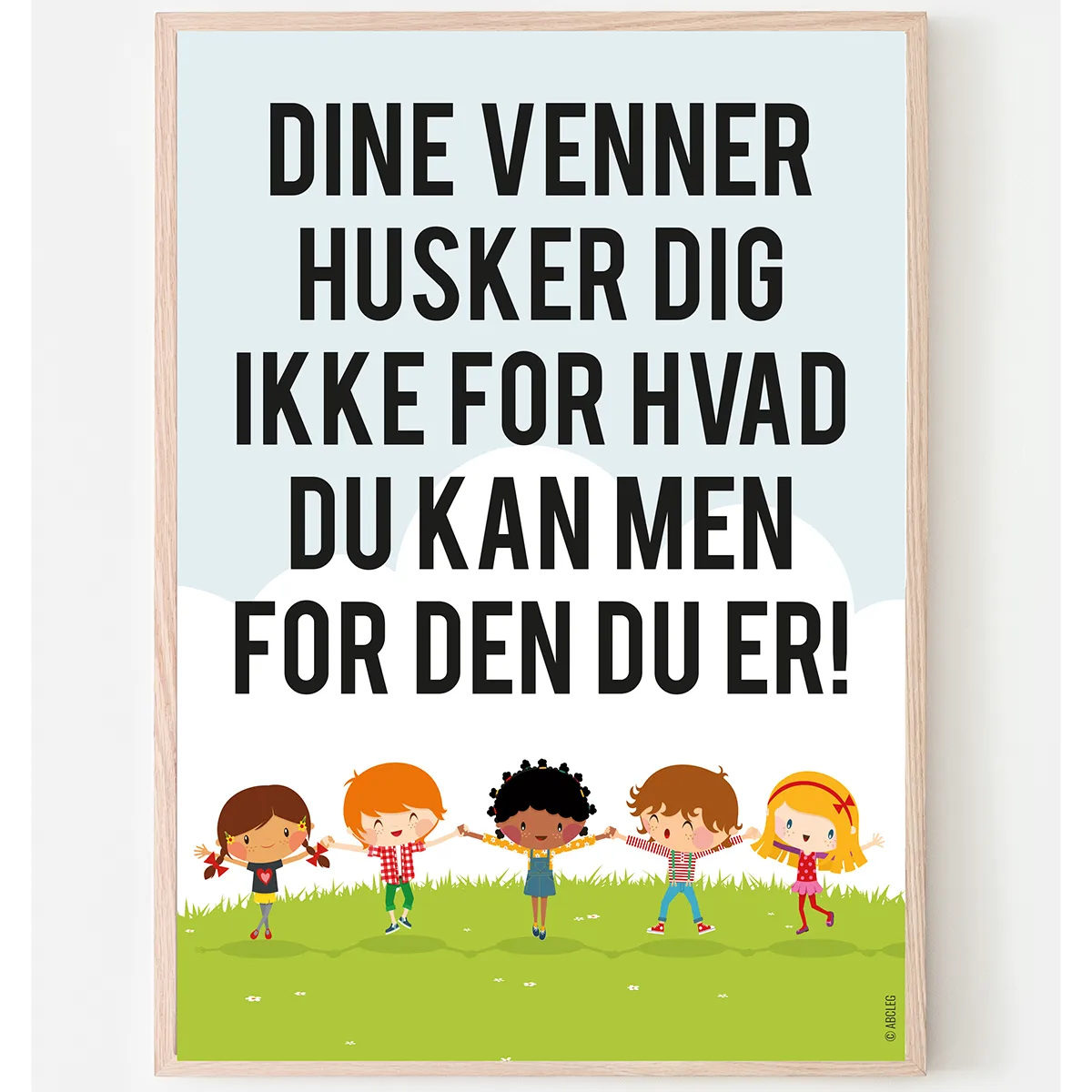 Abcleg Plakat - Vi er venner A3 99-500352