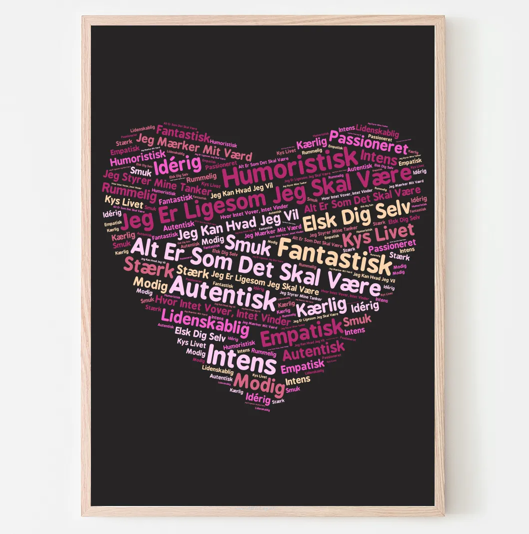 Abcleg Plakat - Hjertet til voksne - A3 (29.7 × 42) 4335