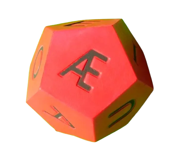 Vokal-terning Ø 11 cm. 13-4172